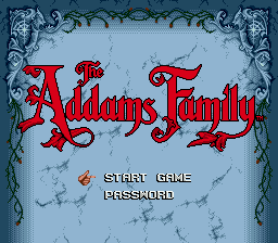 The Addams Family screenshot 2 for Sega Mega Drive